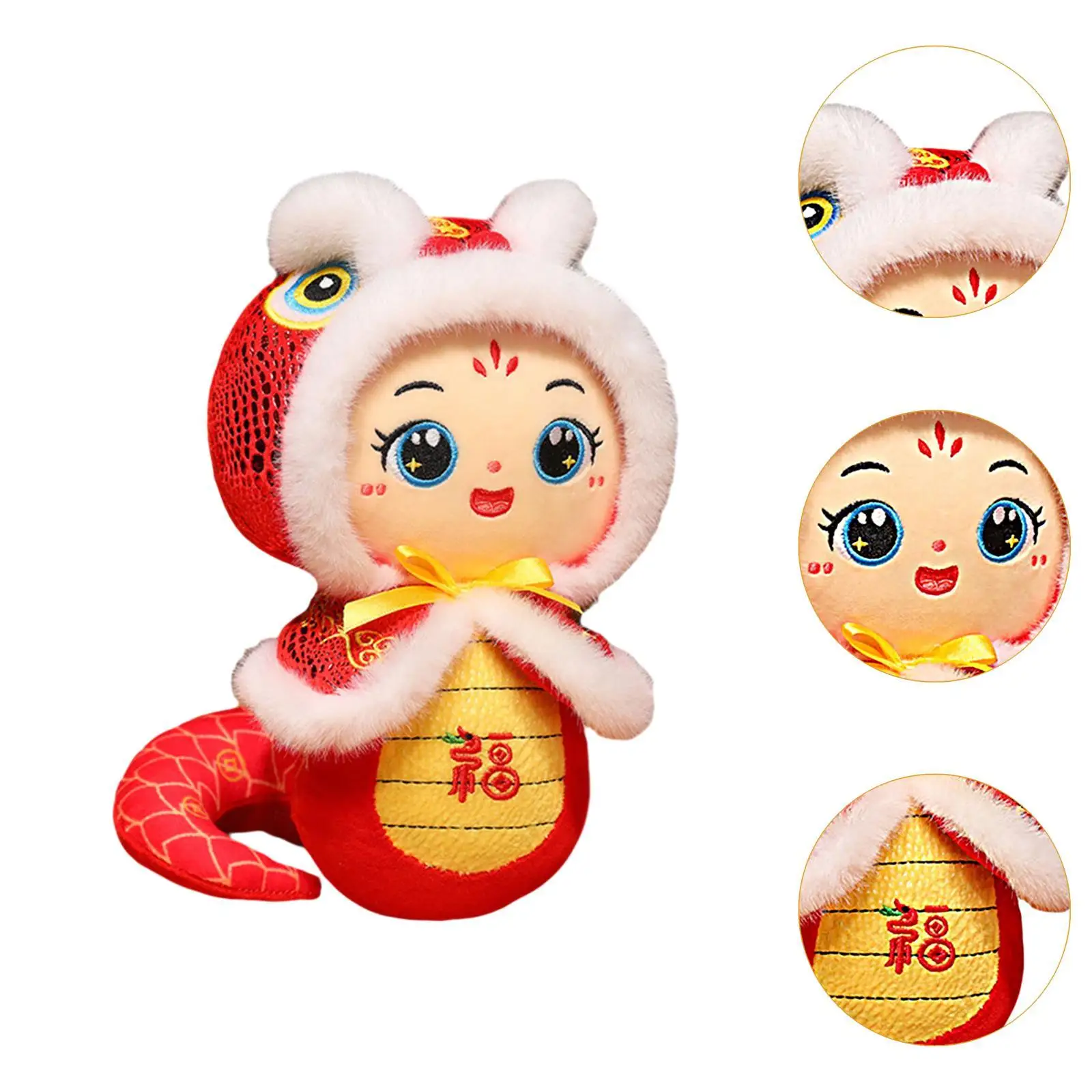 Peluche de serpiente suave decorativo para Año Nuevo Lunar - imagen 4