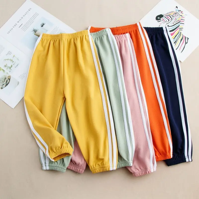 Pantalones antimosquitos largos holgados para niños de verano - imagen 2