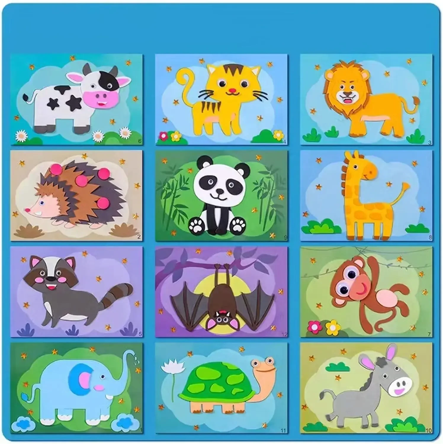 Pegatinas EVA DIY animales