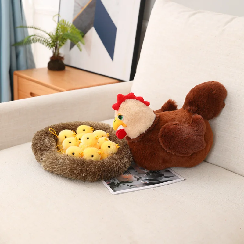 Peluche cisne familiar realista con nido, regalo reconfortante - imagen 3