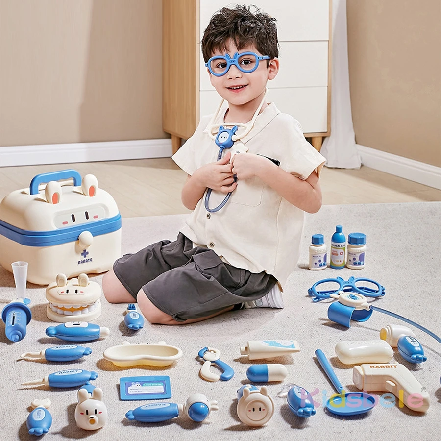 Juego de médico infantil con estetoscopio y dentista educativo - imagen 2
