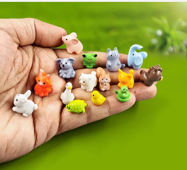 Figuras mini para macetas y terrarios