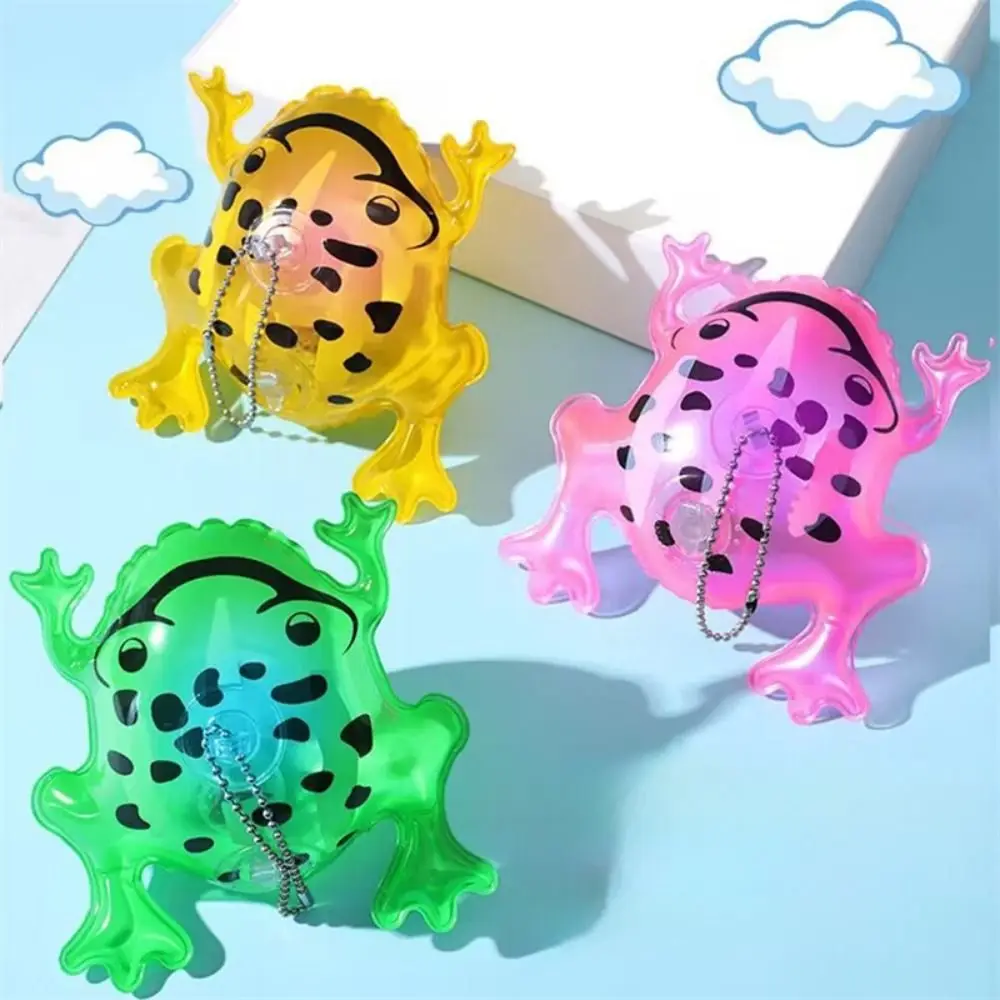 Rana verde inflable luminosa