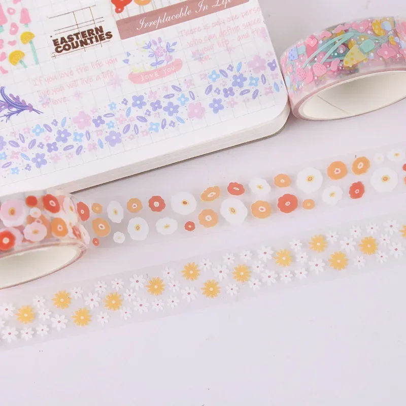 Cinta adhesiva transparente decorativa para manualidades creativas - imagen 2
