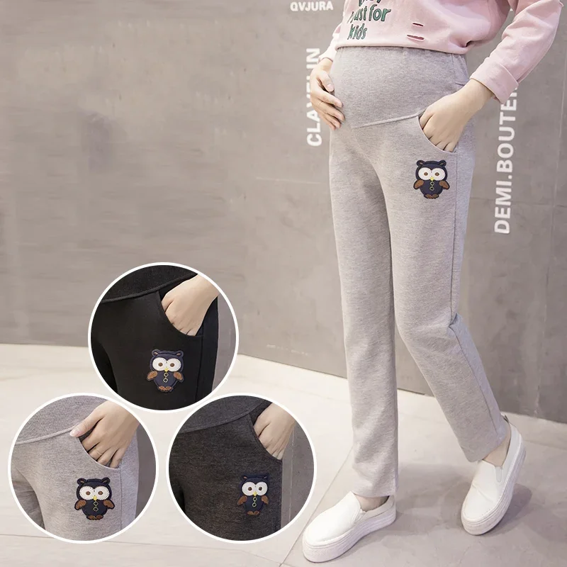 Leggings premamá de algodón con cintura alta - imagen 5