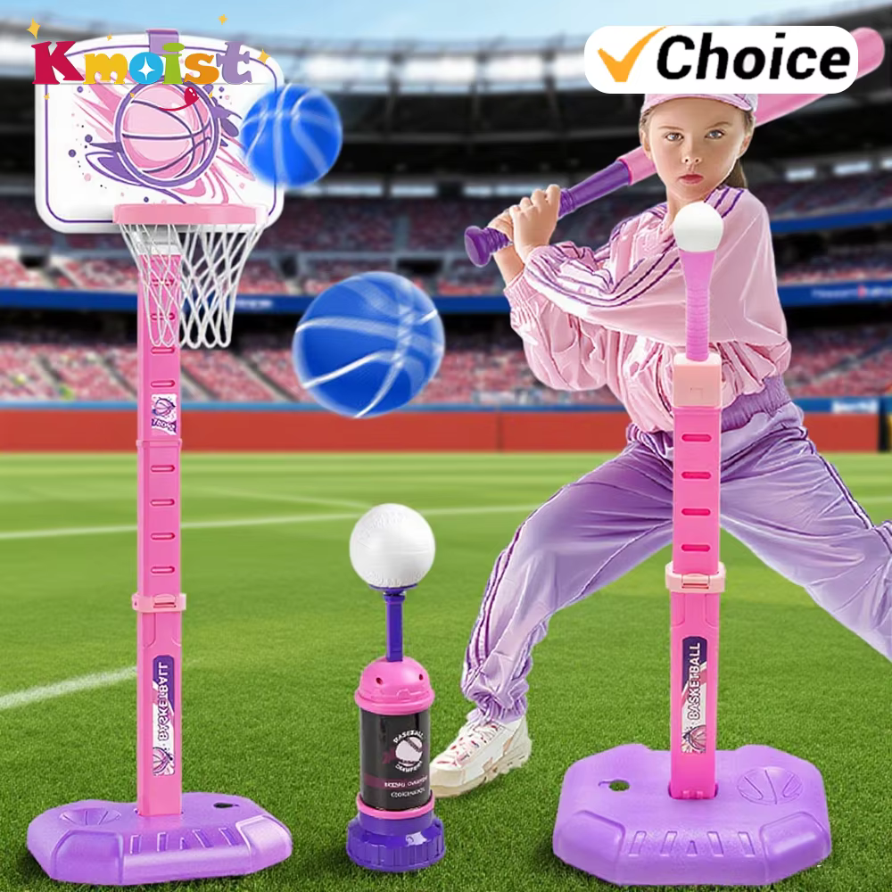 Juego de aro baloncesto ajustable para niños: lanzador portátil