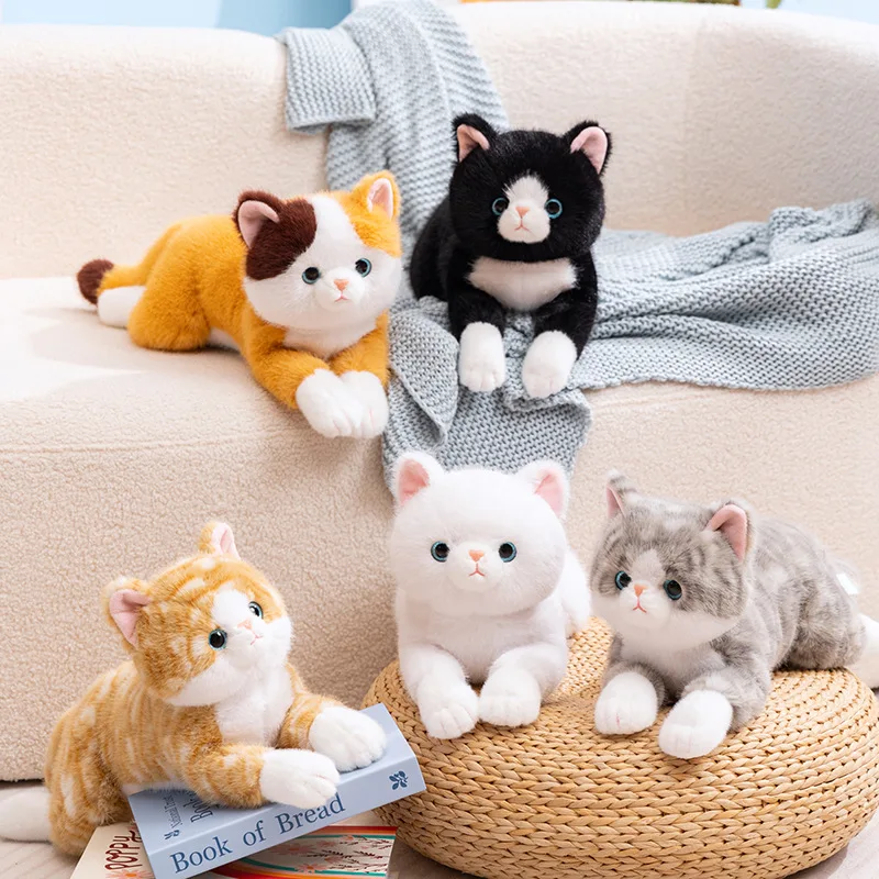 Peluche de gato realista para dormir y decorar el hogar - imagen 4
