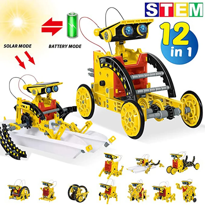 Robot solar educativo 12 en 1 para niños - Kit STEM