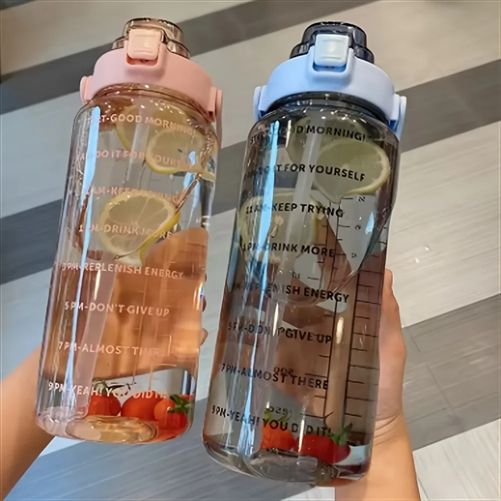 Botella de agua con pajita para niños – Ideal para exteriores - imagen 2