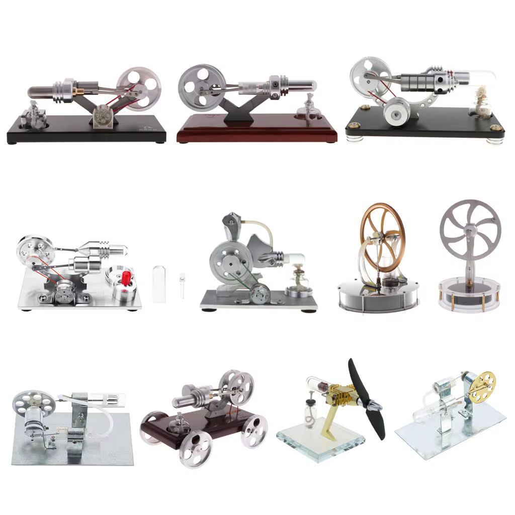Motor Stirling aire caliente juguete de vapor creativo educativo - imagen 4