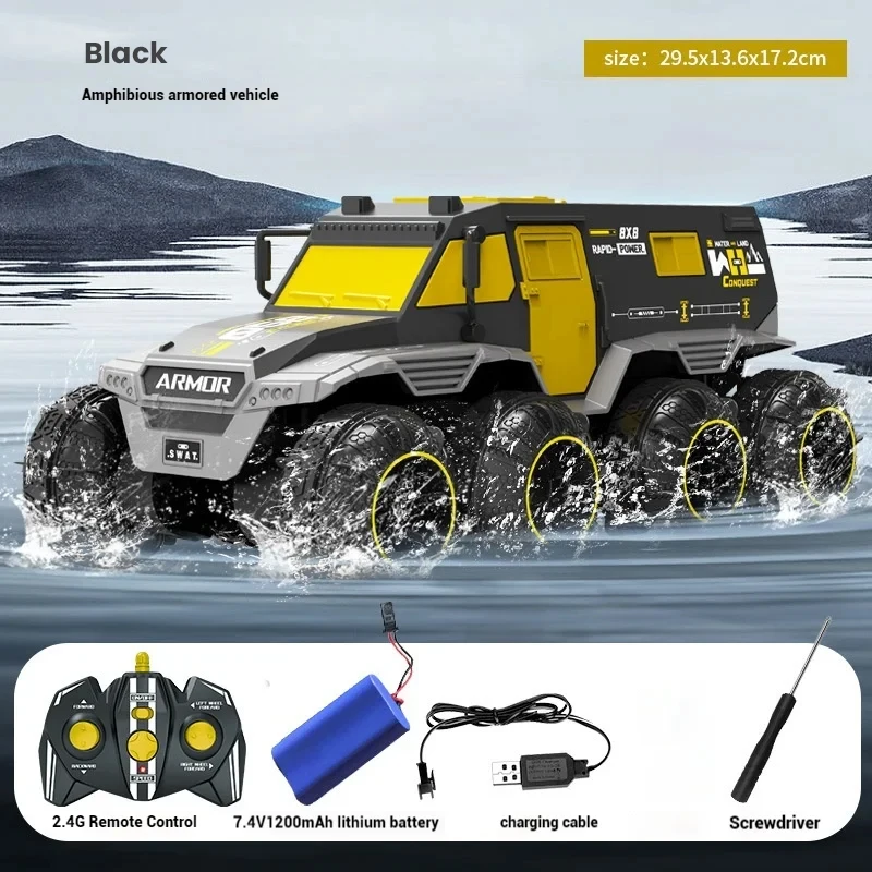 Camión teledirigido anfibio todoterreno impermeable para niños - imagen 4