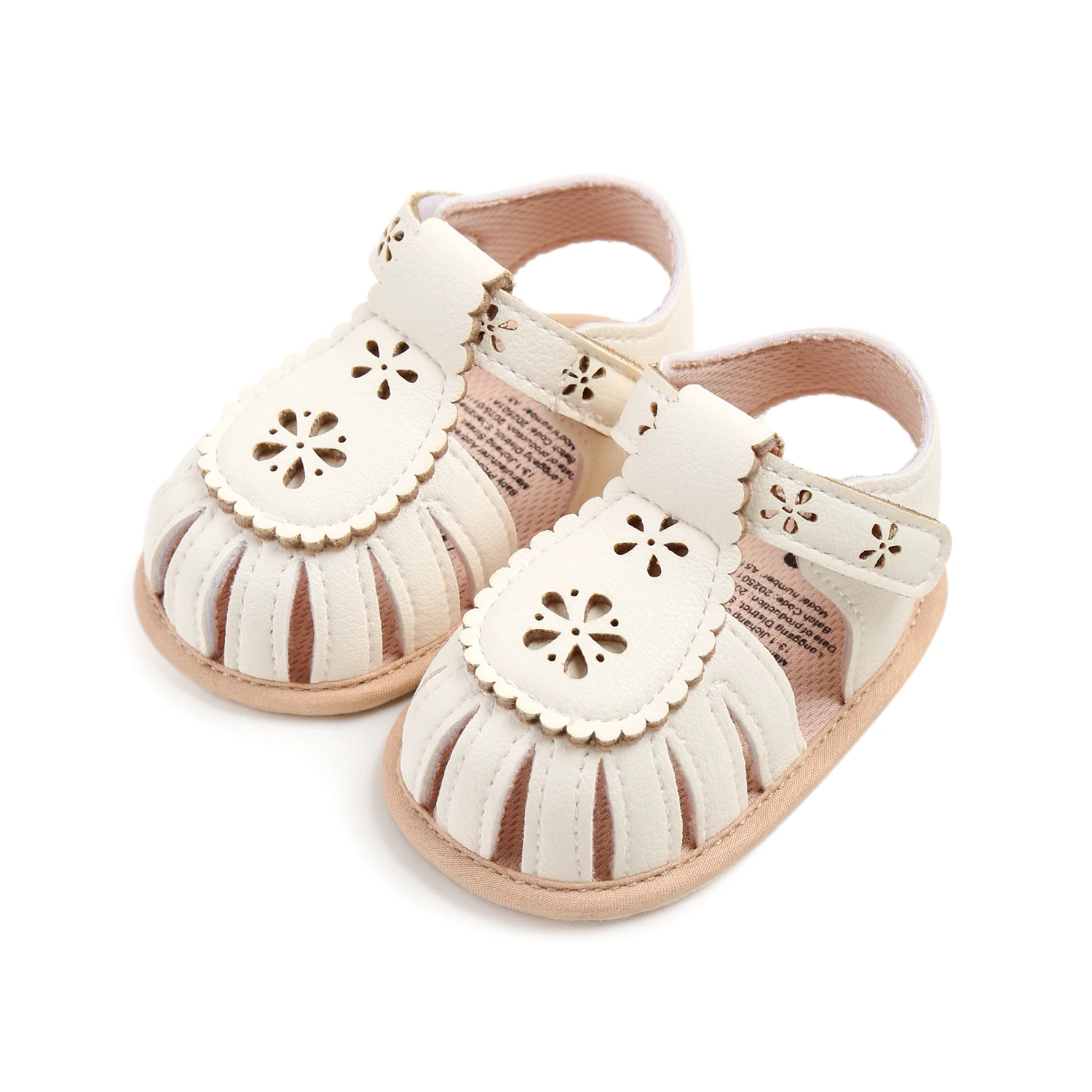 VISgogo Sandalias verano bebé niña – Flores punta cerrada - imagen 2