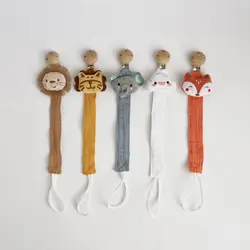 Cadena para chupete de madera con motivos animales