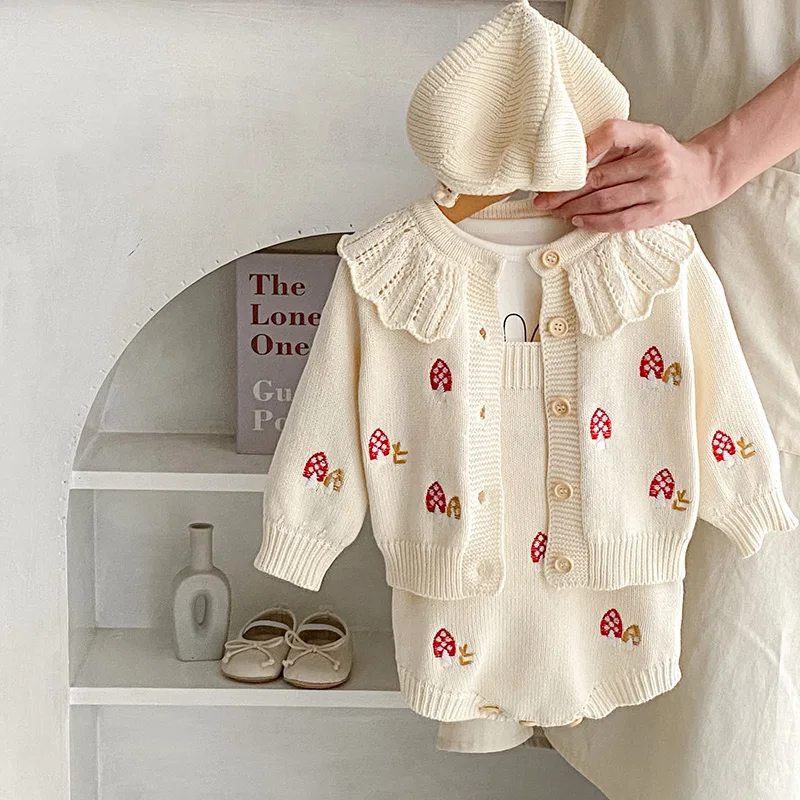 MILANCEL Conjunto niña otoño bordado con tirantes - imagen 3