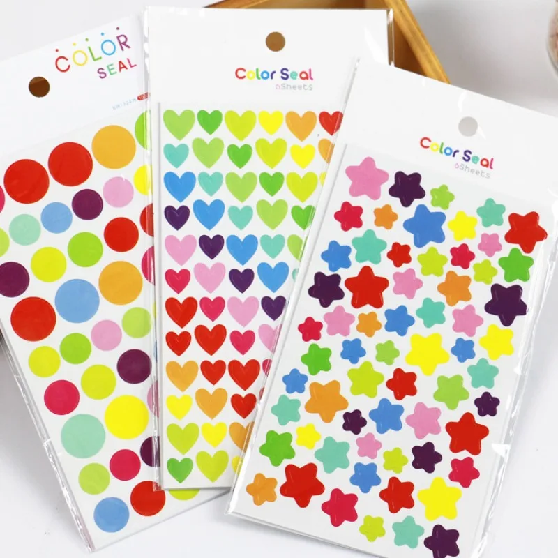Pegatinas de corazones y estrellas para álbumes de fotos - imagen 2