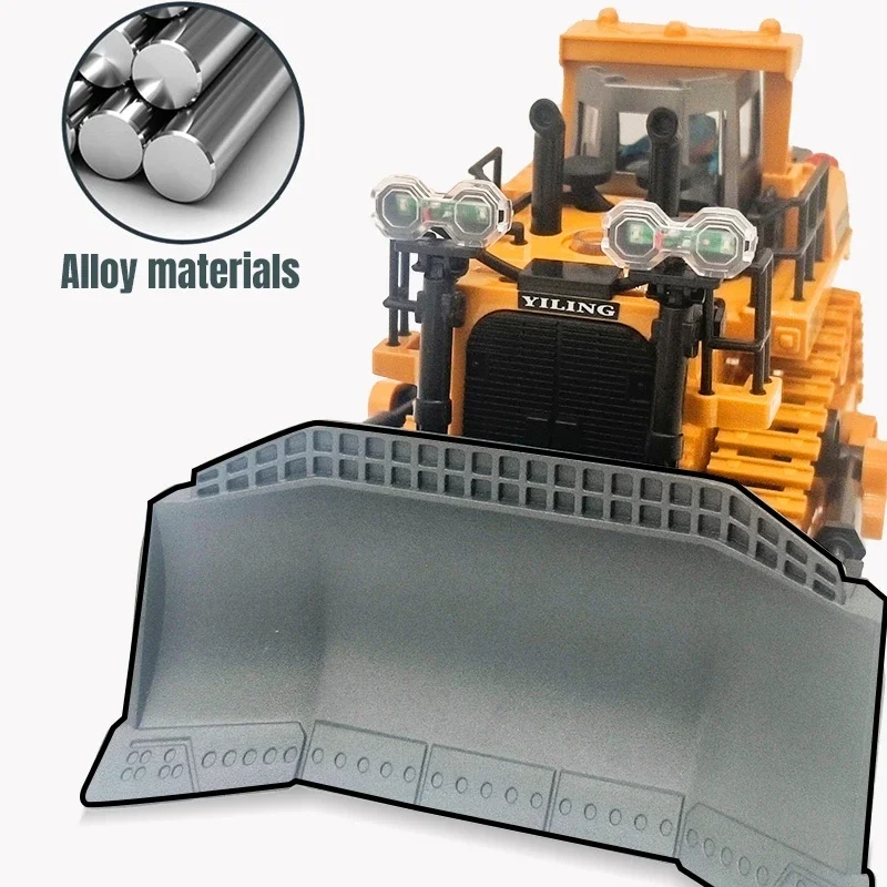 Camión bulldozer RC radiocontrolado con oruga y pala de aleación - imagen 3