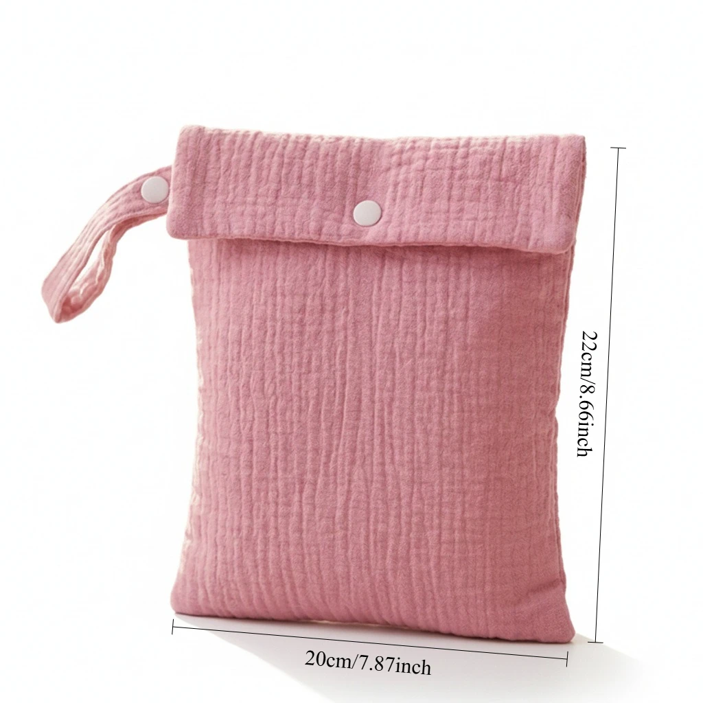 Bolsa pañales algodón para bebé, colgar en carrito exterior fácil - imagen 4