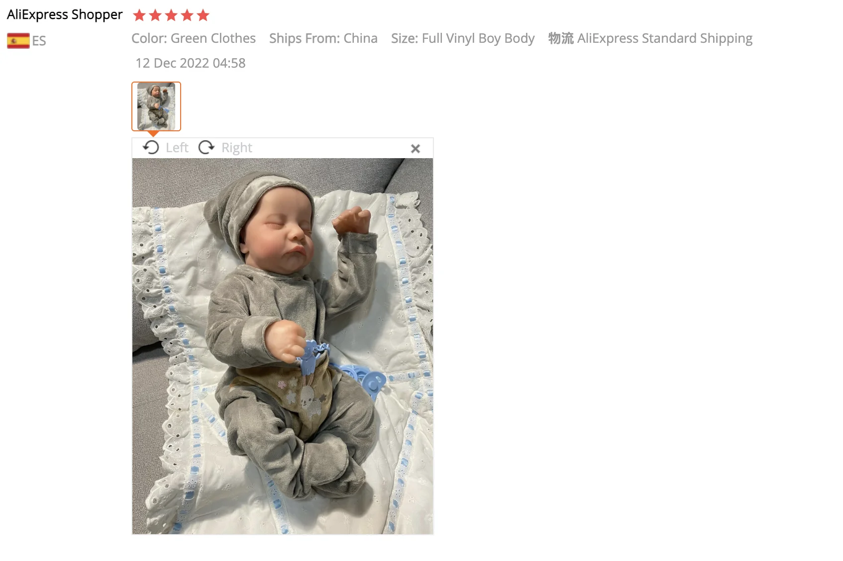 Bebé Reborn Levi realista durmiendo – Muñeca para niña