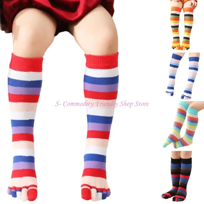 Calcetines infantiles de cinco dedos en color azul