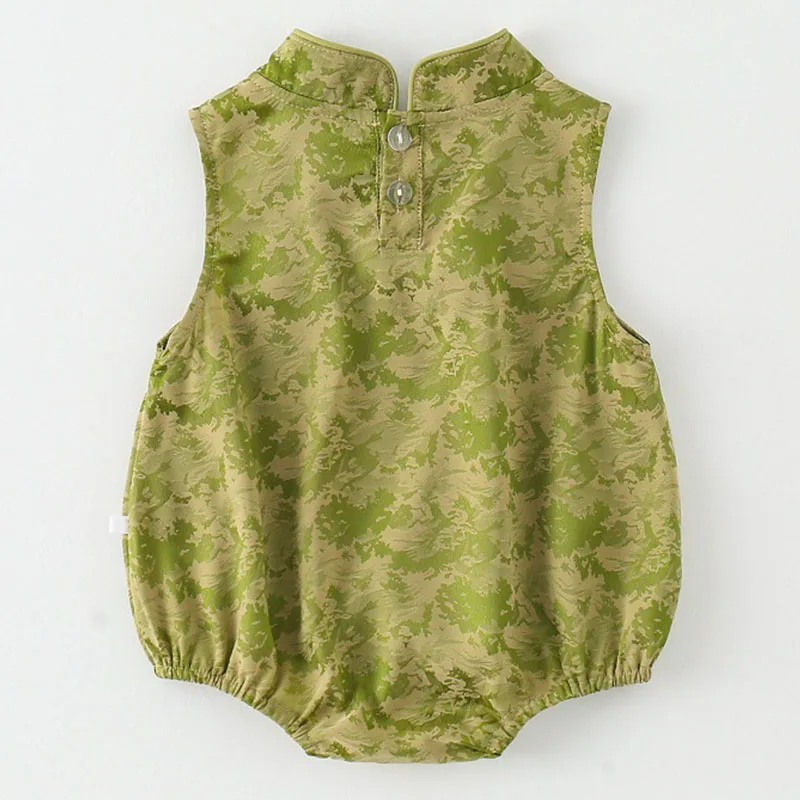 Body de verano para niña con estampado cheongsam sin mangas - imagen 5