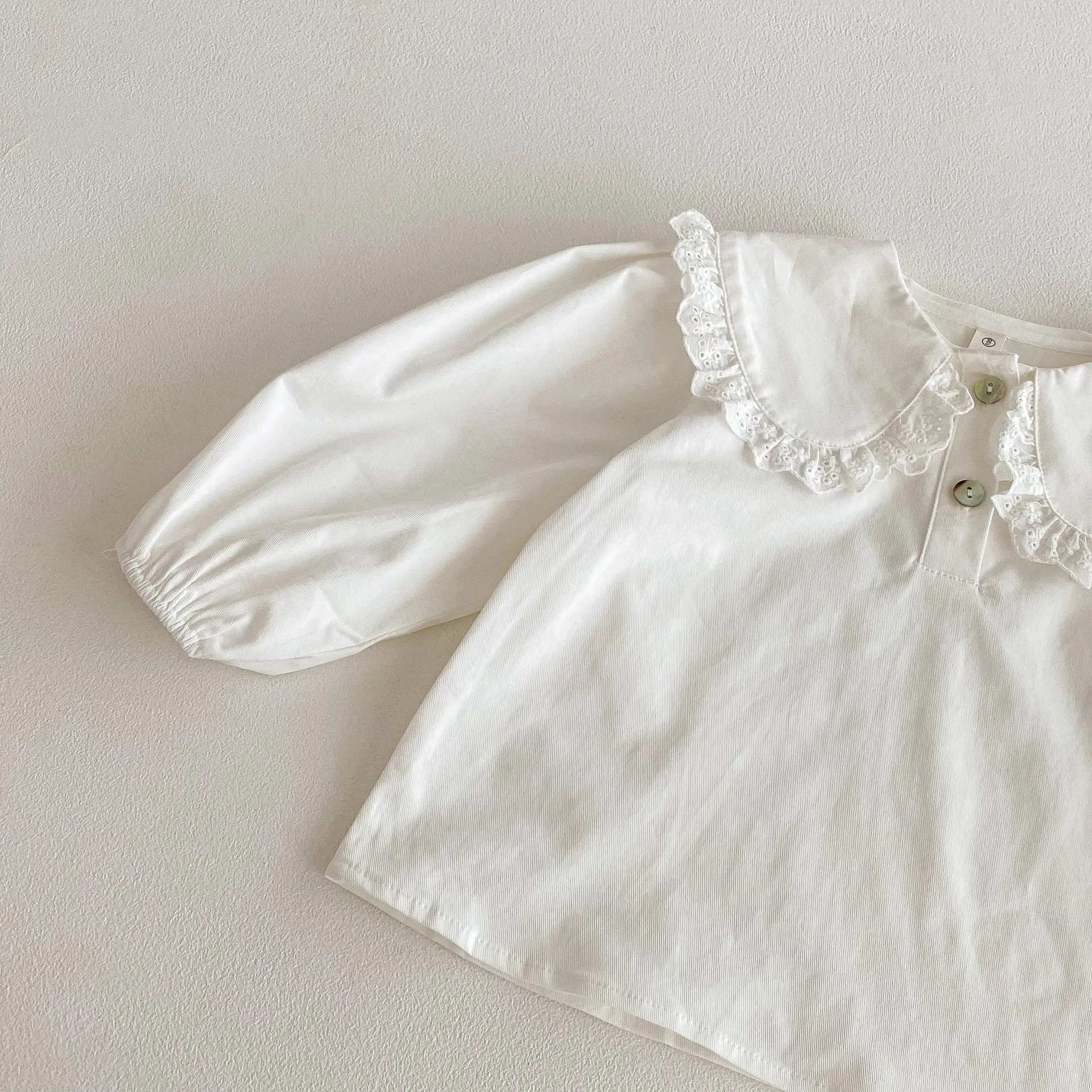 Camiseta encaje manga larga para niña, capa base - imagen 2