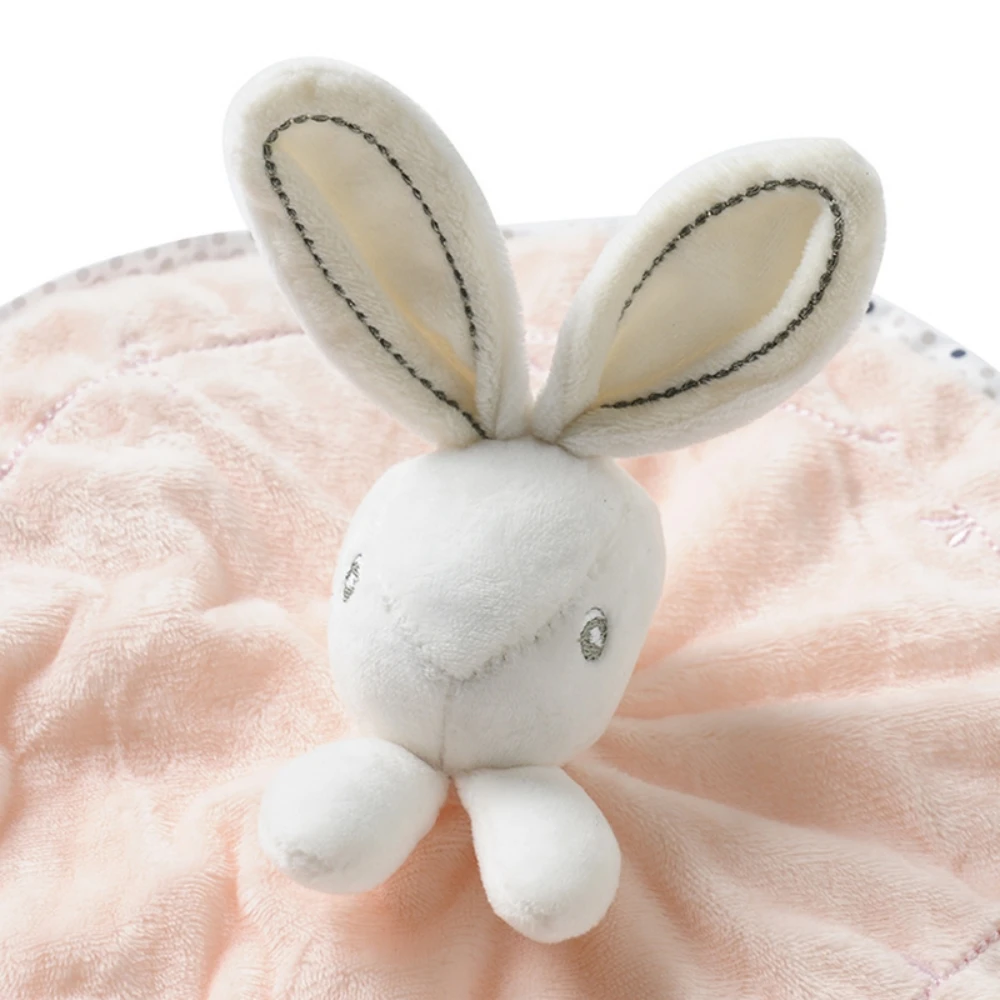 Manta de apego para bebé con peluche suave y babero - imagen 5