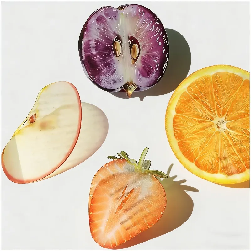 Marcadores de fruta transparentes de acrílico, elegantes y duraderos