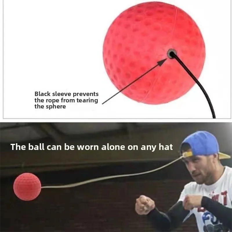 Pelota de boxeo montada en la cabeza para niños, juguete - imagen 3
