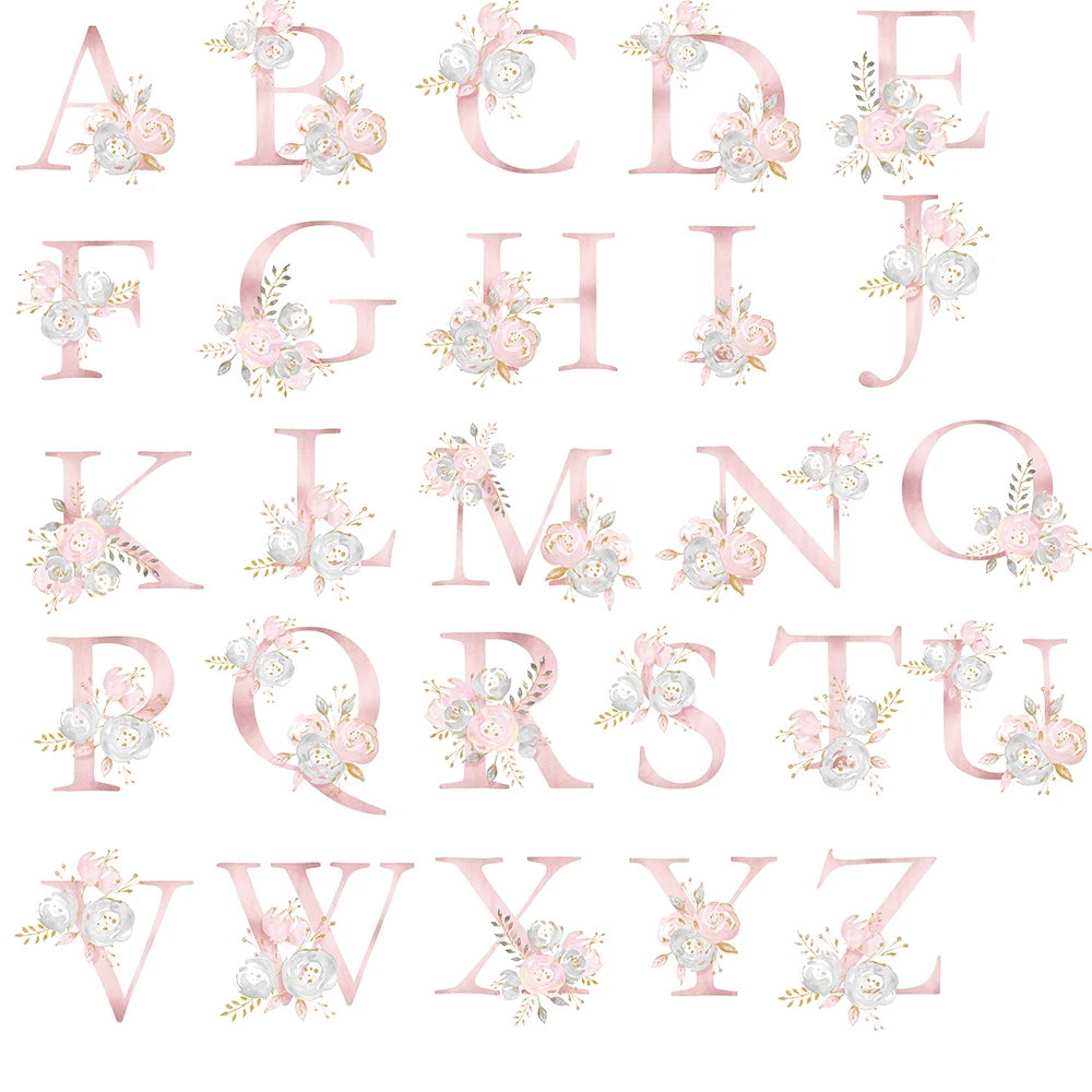 Juego de cama floral dorado con nombre personalizado para bebé - imagen 3