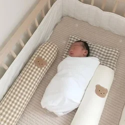 Protector de cuna acolchado cilíndrico coreano para recién nacido
