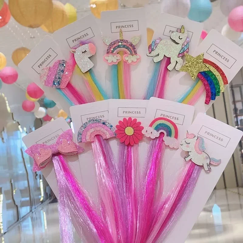 Accesorios de pelo para niños diademas, lazos y pinzas unicornio - imagen 5