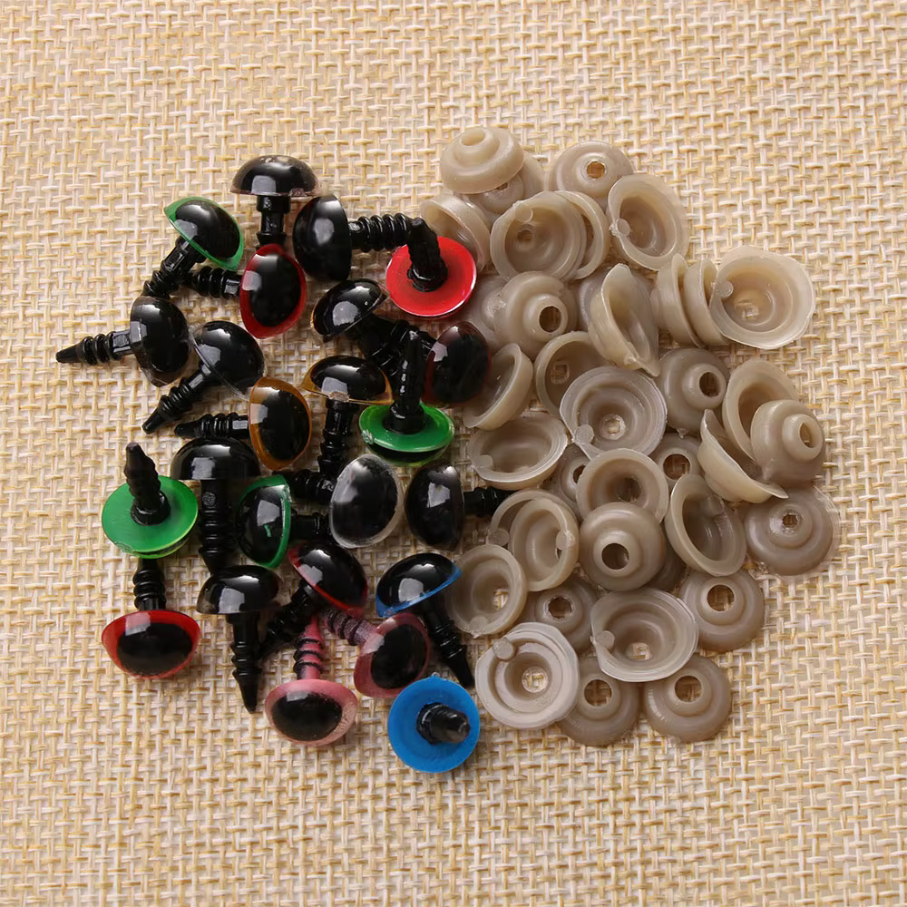 Ojos de seguridad multicolores para amigurumis 8/10/12/14 mm - imagen 5