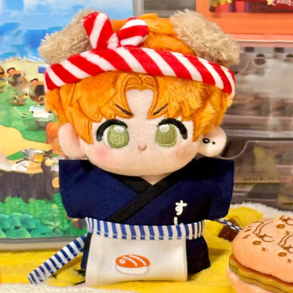 Ropa de muñeca de algodón estilo japonés para chef sushi con delantal - imagen 2