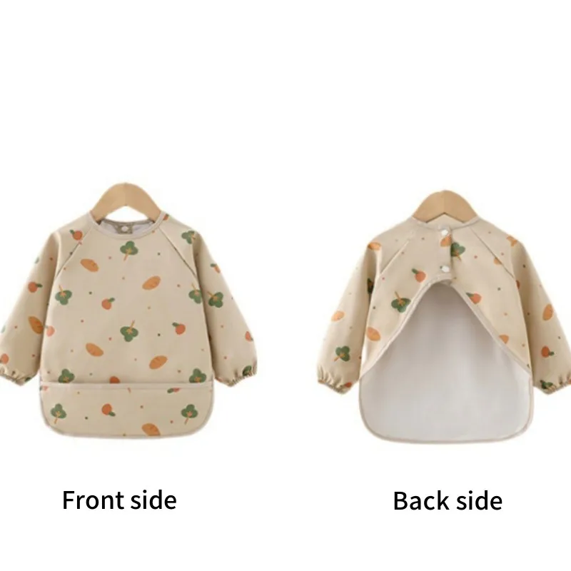 Bata impermeable de PU para bebé, manga larga, fácil limpieza - imagen 5