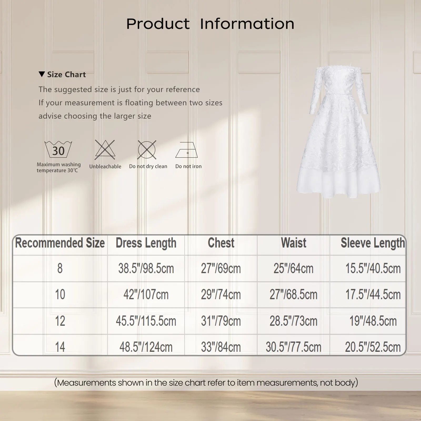 Vestido niña de ceremonia con encaje y hombros descubiertos - imagen 5