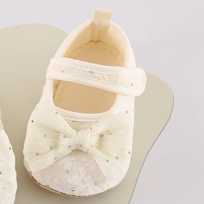 Zapatillas de verano para niña con lazo y suela antideslizante