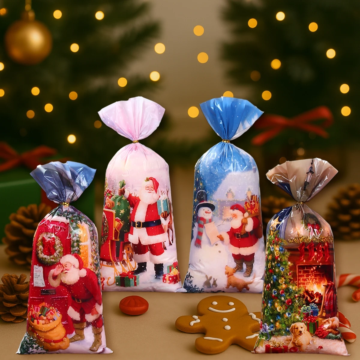 Bolsas de regalo para dulces navideños - Decoración navideña - imagen 3