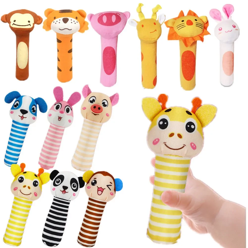 Sonajero animales con campana de mano para bebé - imagen 5