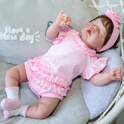 Muñeca realista de recién nacido – 55 cm con piel suave 3D