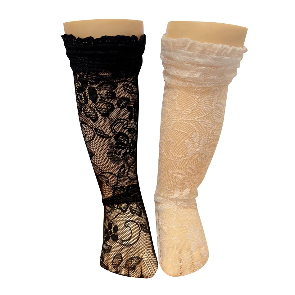 Calcetines retro con volantes para niñas