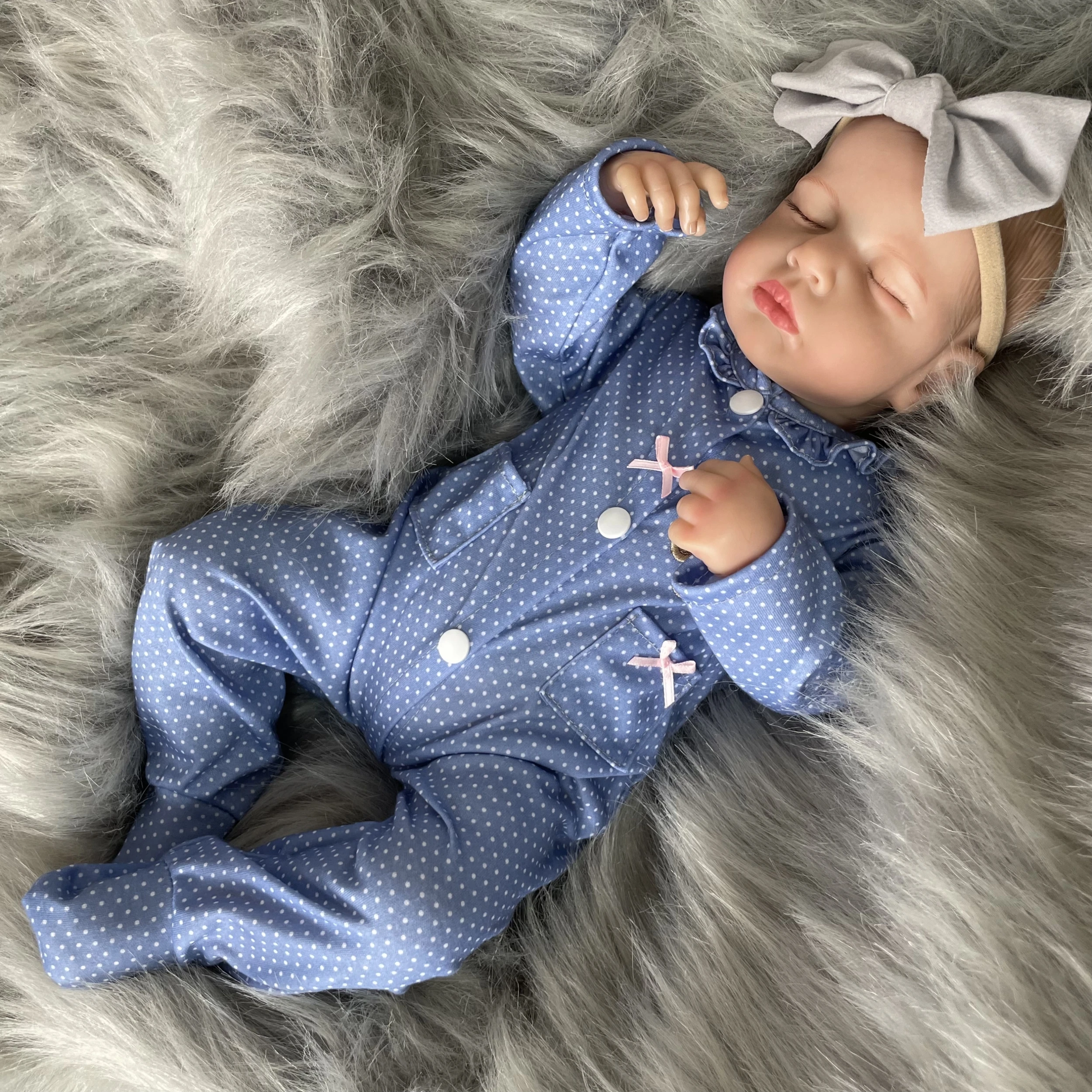 Muñeca bebé reborn recién nacido 3D realista, cuerpo tela y vinilo - imagen 4