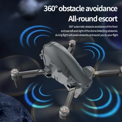 Dron 4K teledirigido con cámara dual HD y evitación de obstáculos