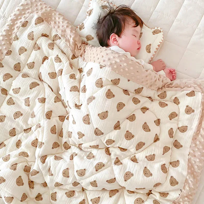 Edredón sensorial de invierno con oso para bebé - imagen 4