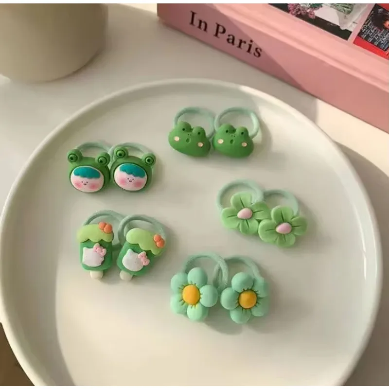 Bandas para el cabello infantiles con dibujos animados suaves - imagen 4