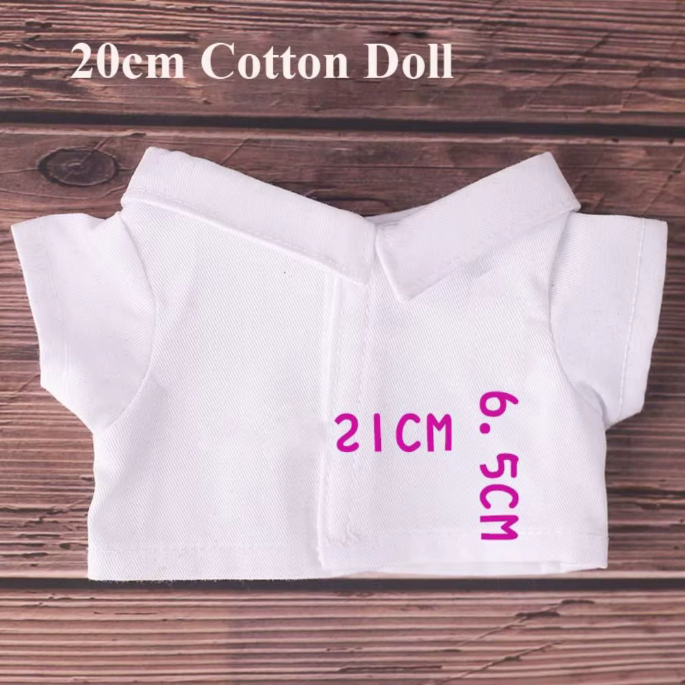 Blusa a rayas con solapa para muñeca de peluche - imagen 2