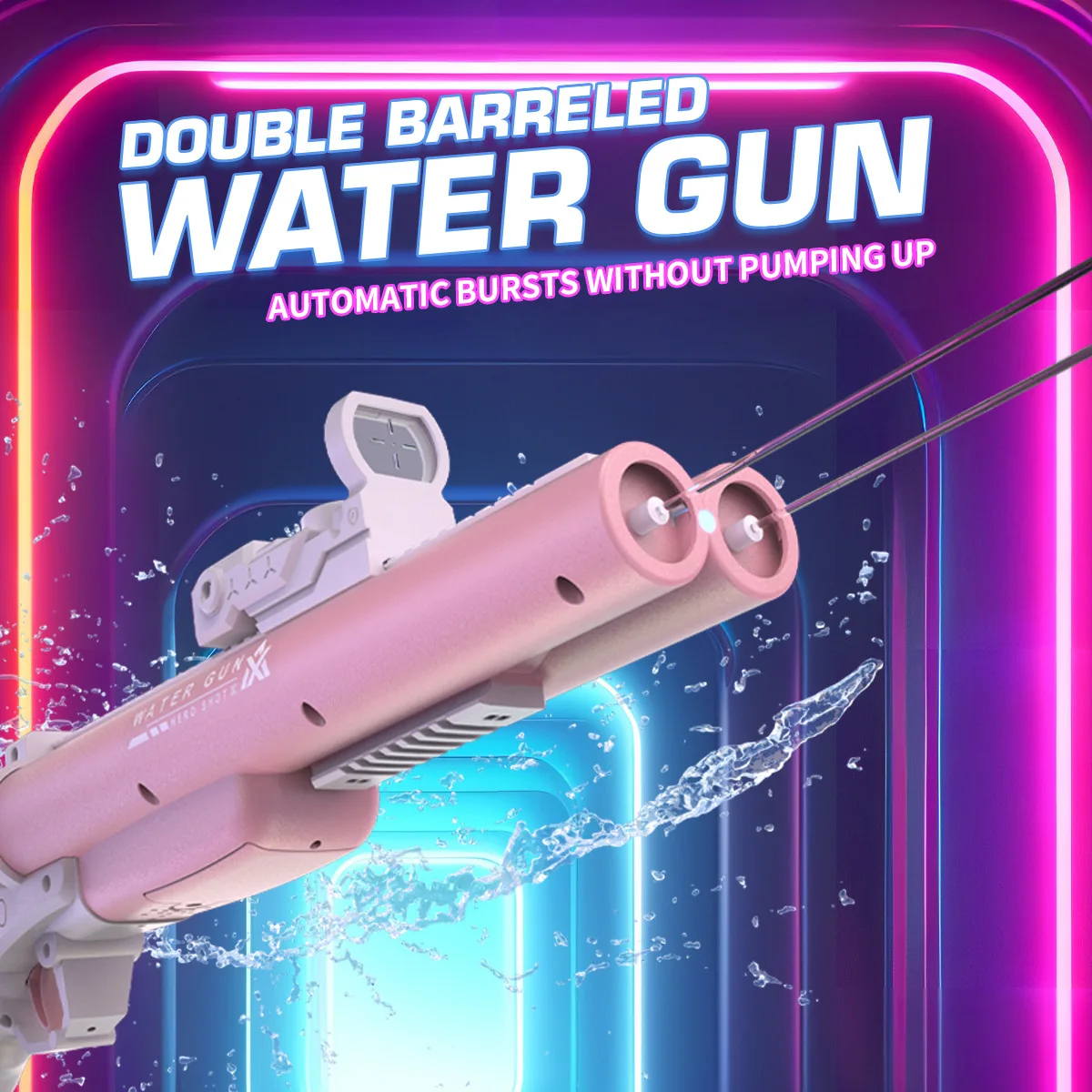 Pistola de agua automática con LED Juguete verano niños - imagen 3