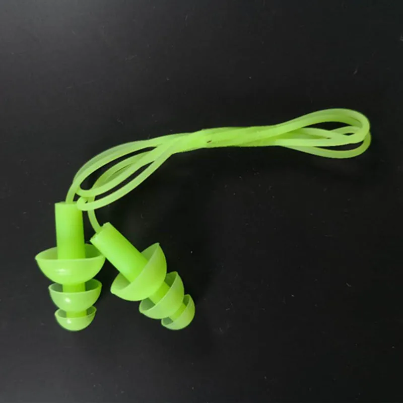 Tapones para natación con cuerda de seguridad