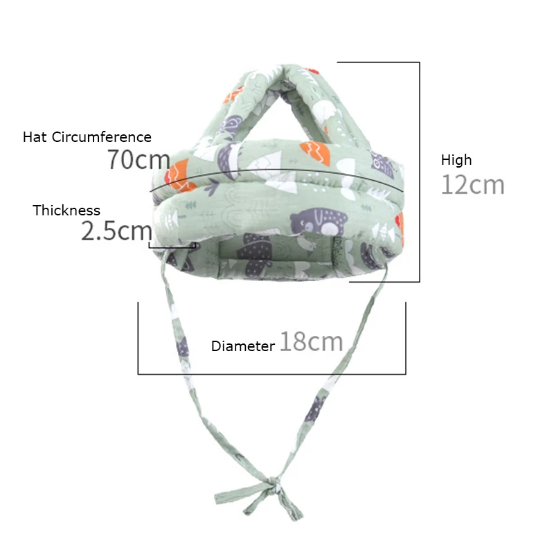 Casco de seguridad para bebés: gorro protector ajustable y suave - imagen 4