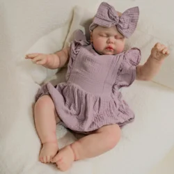 NPK Pickle muñeca Reborn realista durmiendo, pelo peludo