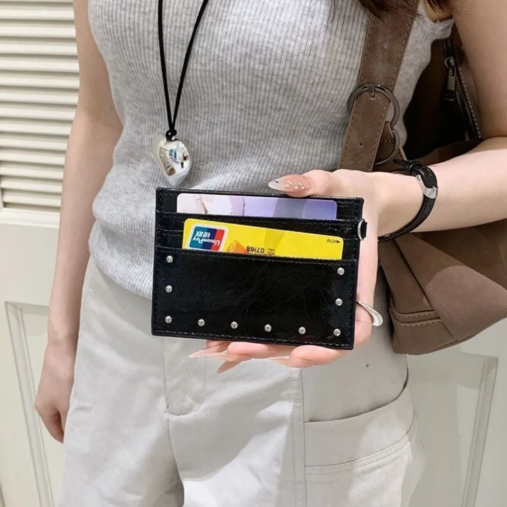 Cartera infantil ultrafina de cuero agrietado con ranuras - imagen 4